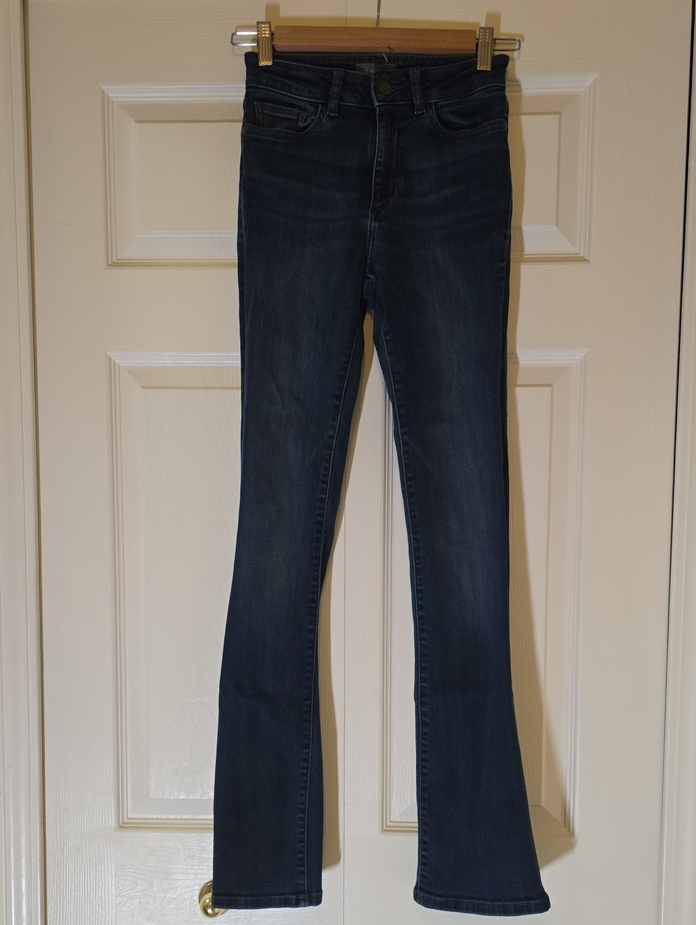 DL1961 Jeans Women's Sz 23 Blue Bridget Mid Rise Instasculpt Bootcut Peak Jeans